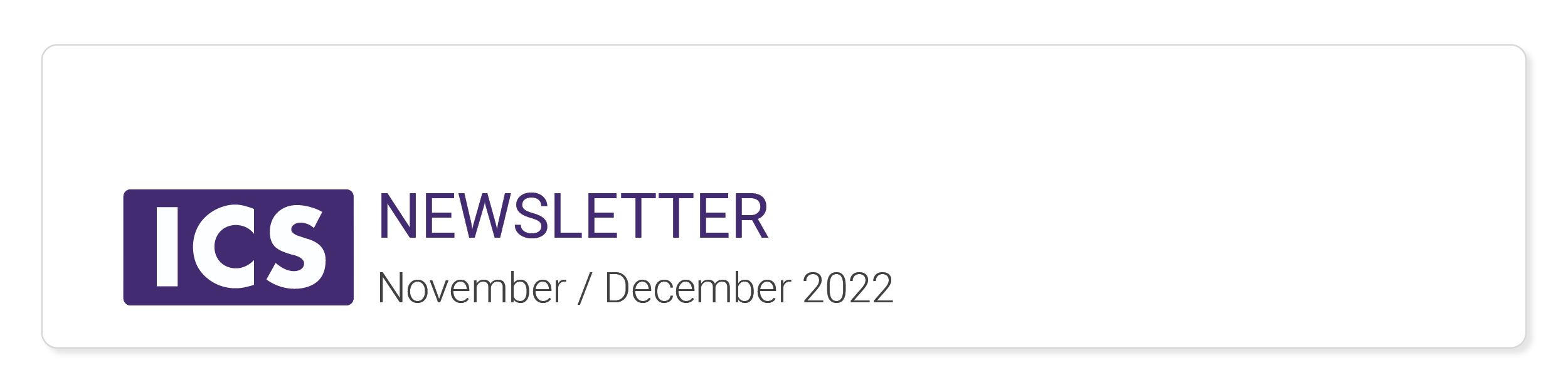 November / December 2022